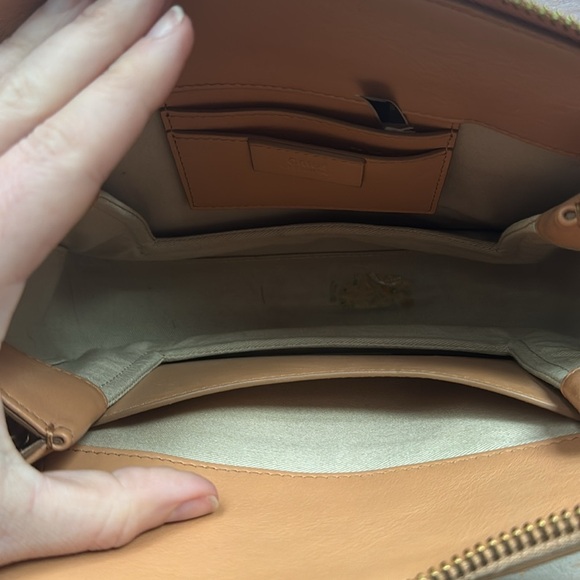 Chloe  Calfskin Suede Small Roy Bag Bleached Brown - Picture 9 of 13